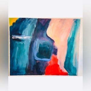 Dorothy Yung “Hot Water” Oil Painting 60” x 50”